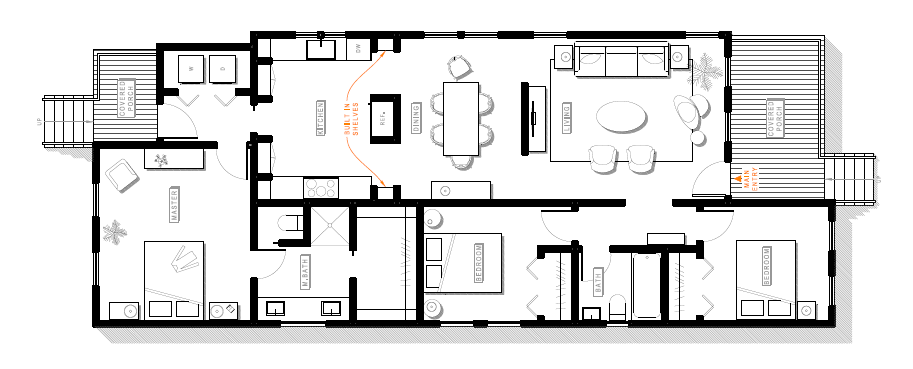 Example residential floor plan