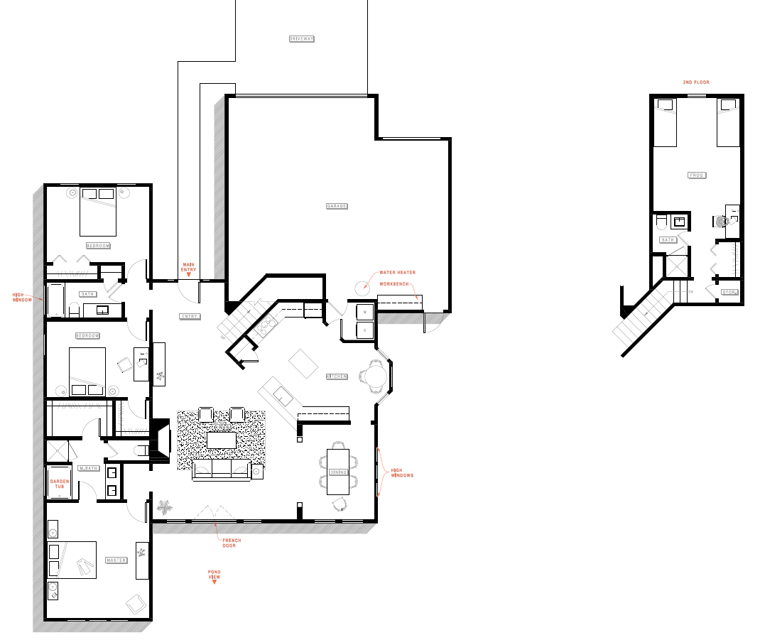 Example residential floor plan