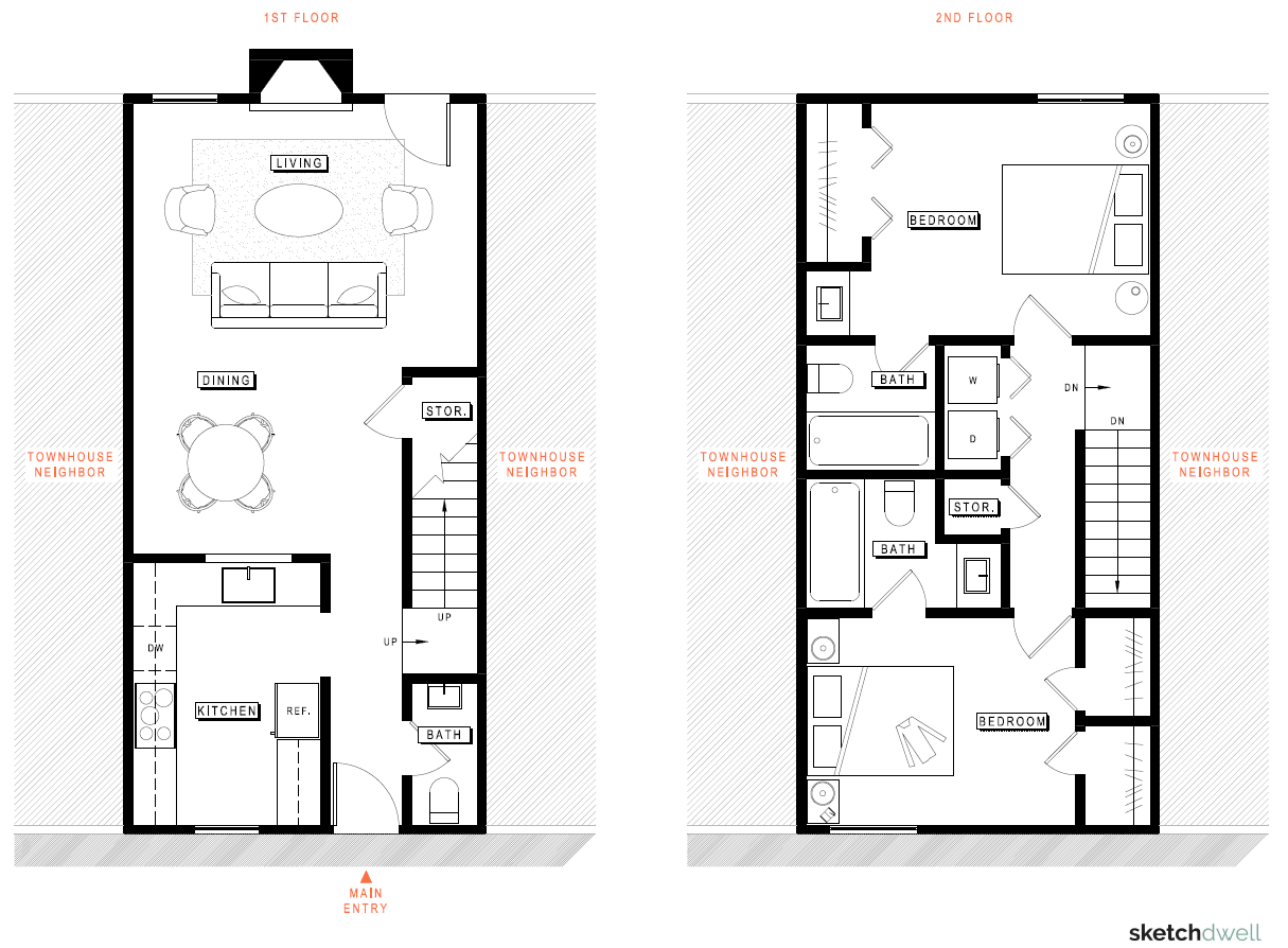 Example residential floor plan