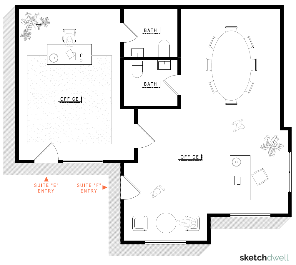 Example commercial office suite